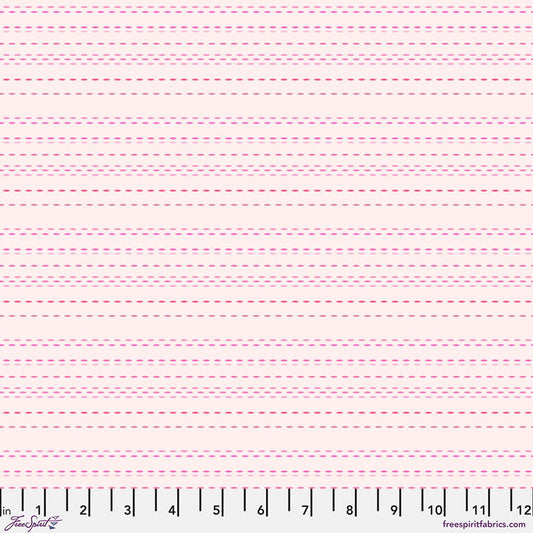 Blush Pic Stitch Cotton 44"/45" Fabric Per Yard
