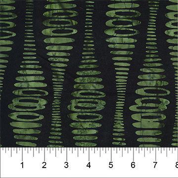 Bottle Green Ripple Stripe Abstract Bubble Pop 83702-99 Cotton 44/45 Fabric Per Yard