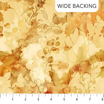Brown Autumn Breeze Cotton Wideback Fabric - ( 1 7/8 Yard Pack )