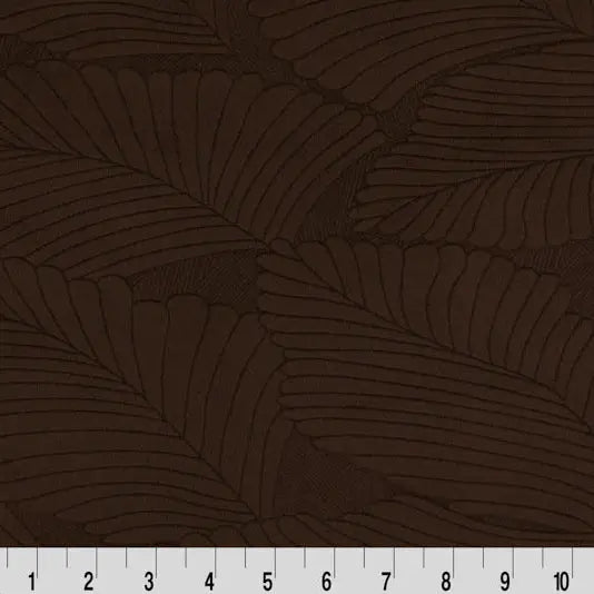 Brown Cuddle 3 Extra Wide Tropic Burnout Fabric - ( 3/4 Yard Pack )