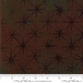 Brown Grunge Seeing Stars Hot Cocoa 44"/45" Fabric Per Yard