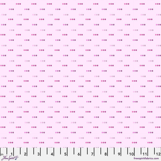Bubblegum Dotty Cotton 44"/45" Fabric Per Yard