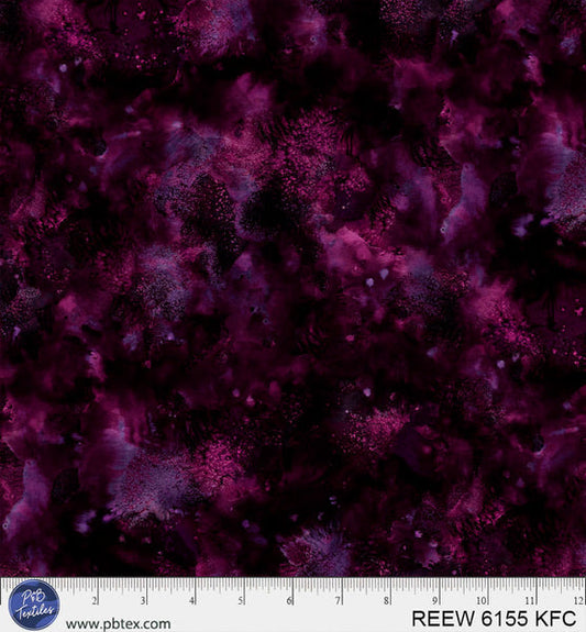 Burgundy / Wine Underwater Reef 108" REEW-6155-KFC Cotton Wideback Fabric Per Yard