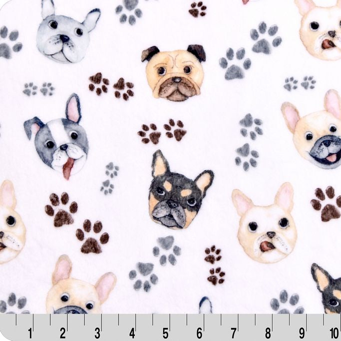 Cloud Cuddle Snow Doggy Daze 58" - 60" Fabric per yard