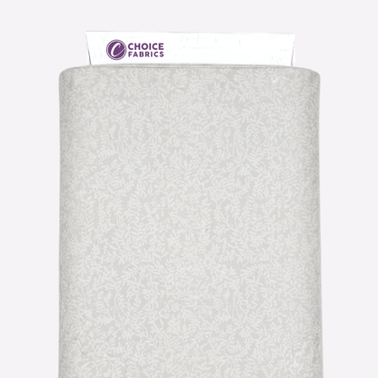 Tone on Tone 108" Supreme Backings - White on White - Vines