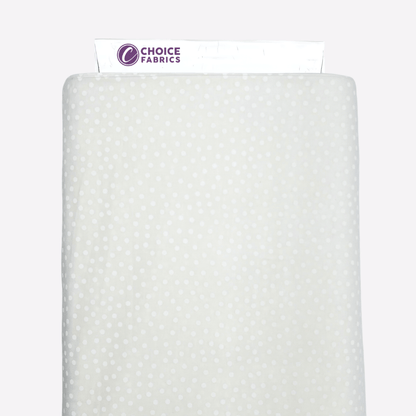Tone on Tone 108" Supreme Backings - White on White - Dots