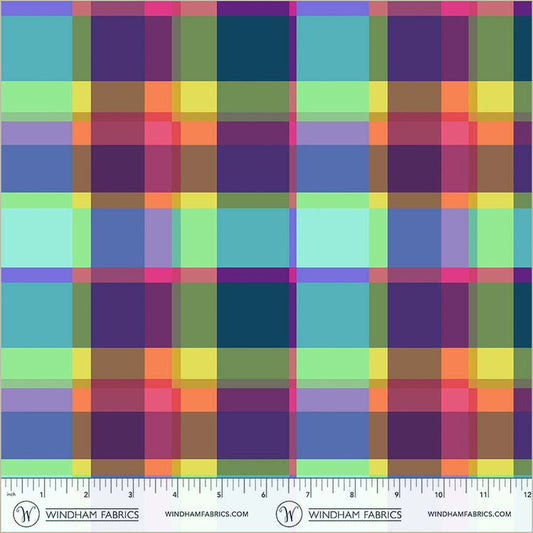 Canvas & Co. Multi Summer Plaid Cotton 44"/45" Fabric Per Yard