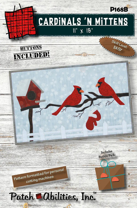 Cardinals N Mittens With Buttons