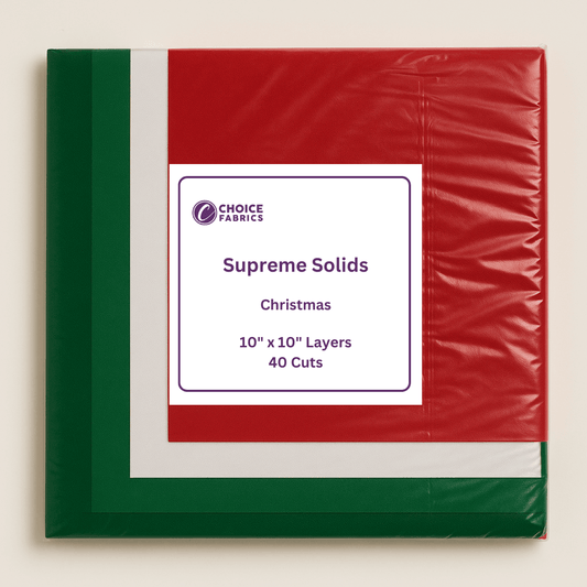 Supreme Solids - 10" Squares - Christmas (40 Squares)