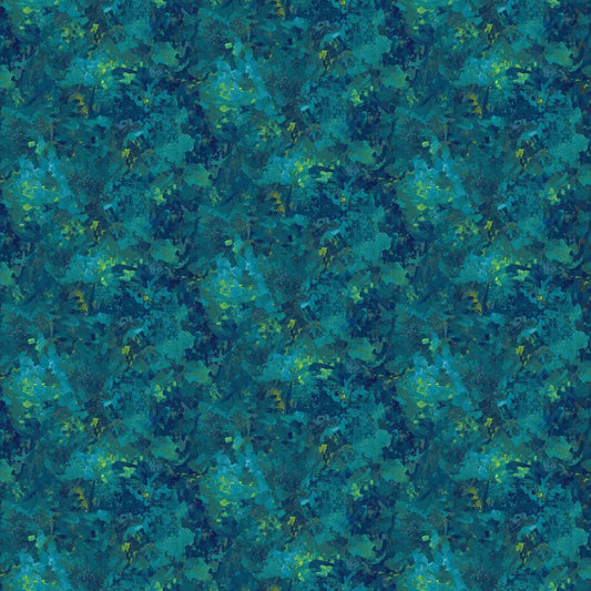 Chroma Peacock Blue 9060-66 Cotton 44"/45" Fabric Per Yard