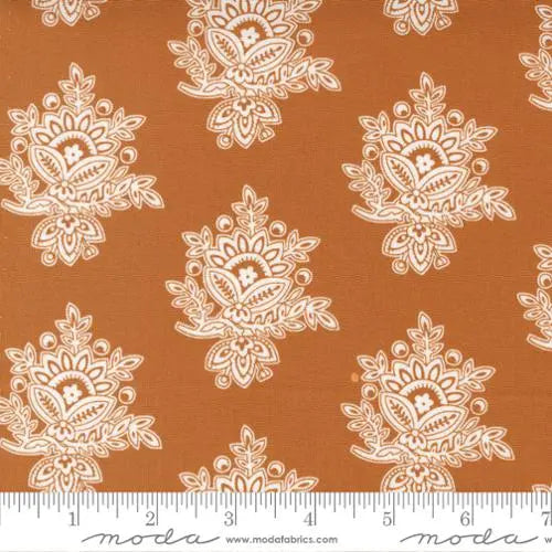 Cinnamon Cream Brown Cinnamon 44"/45" Fabric Per Yard