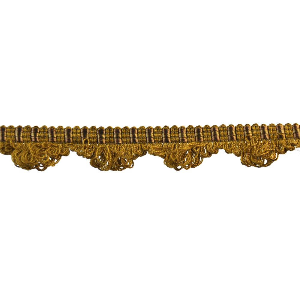 Colors Collection - 1" width Looped Border Fringe (25 Yard Roll) - BR-7004-38 Toffee