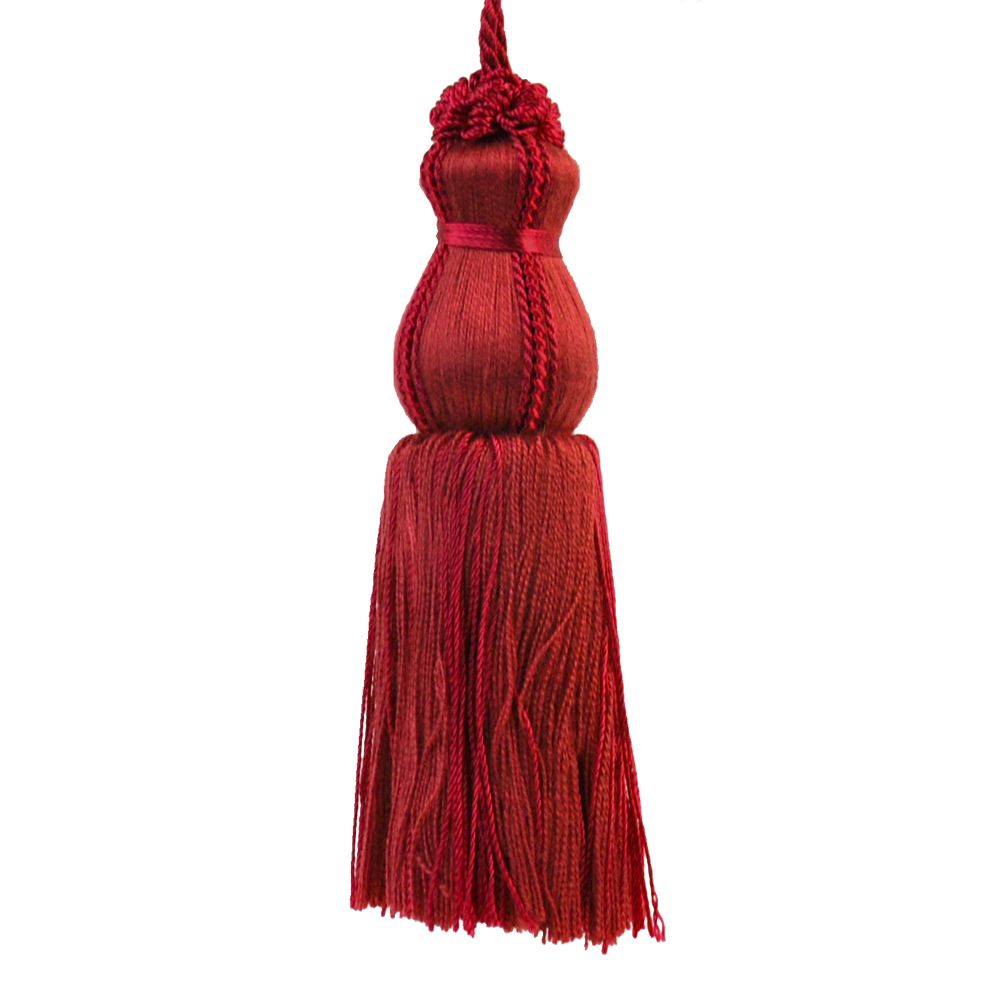 Colors Collection - 4 3/4" Length KEY TASSEL - BT-5003-22 Red