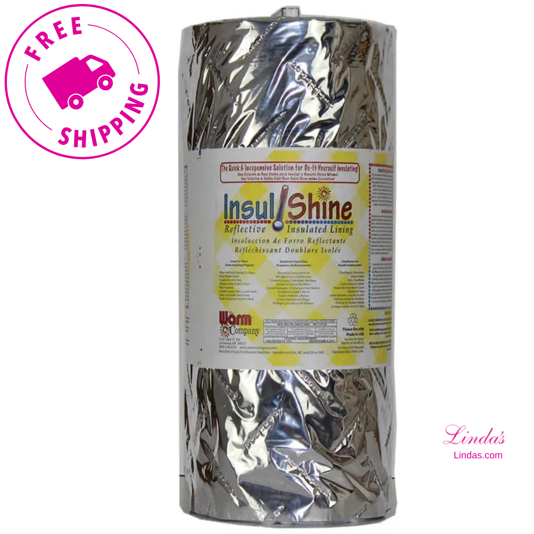 Insul-Shine 45" x 10 YD Batting - Reflective Heat-Resistant Insulation for Quilting