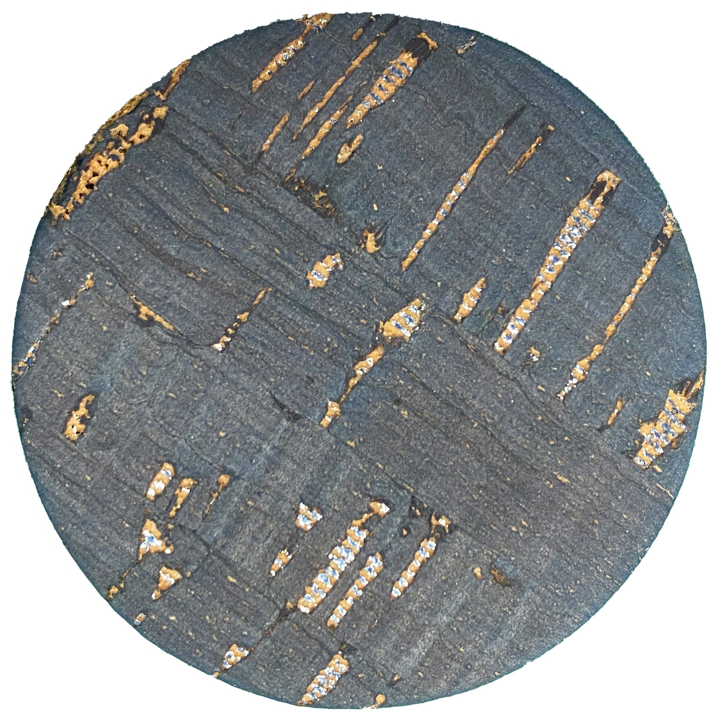 Cork Button (Blue) - 2 Inch Large - BCB-98-04L (1pc x 3 Cards Per Order)