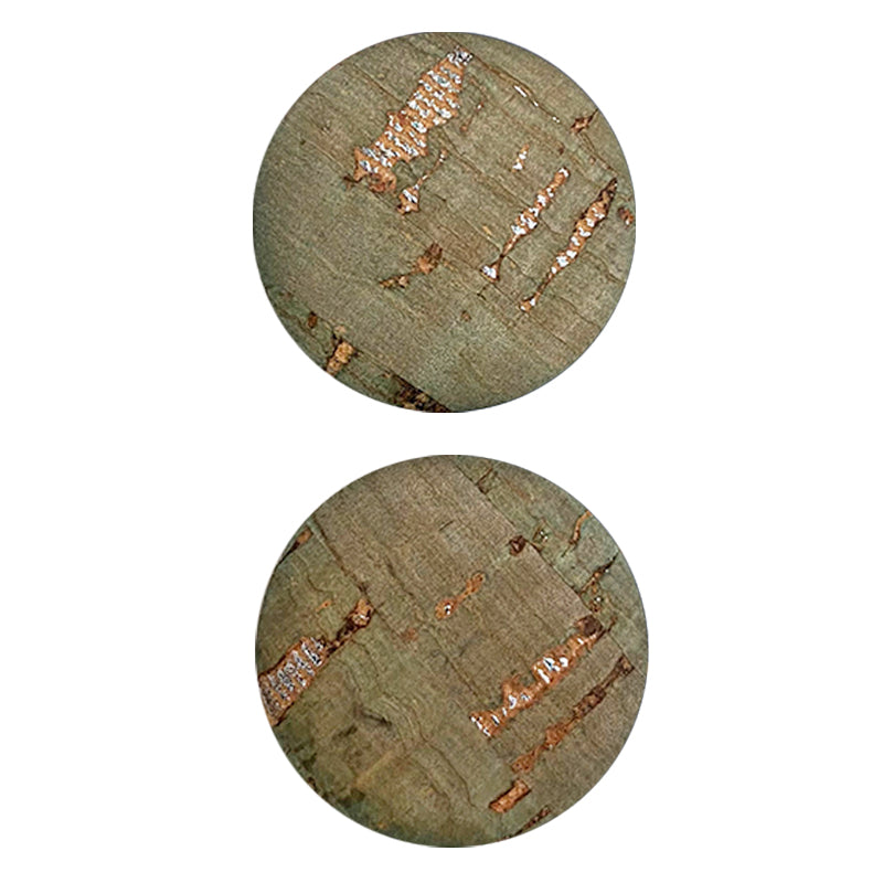 Cork Button (Green) - 1 Inch Small - BCB-98-36S (2pcs x 3 Cards Per Order)