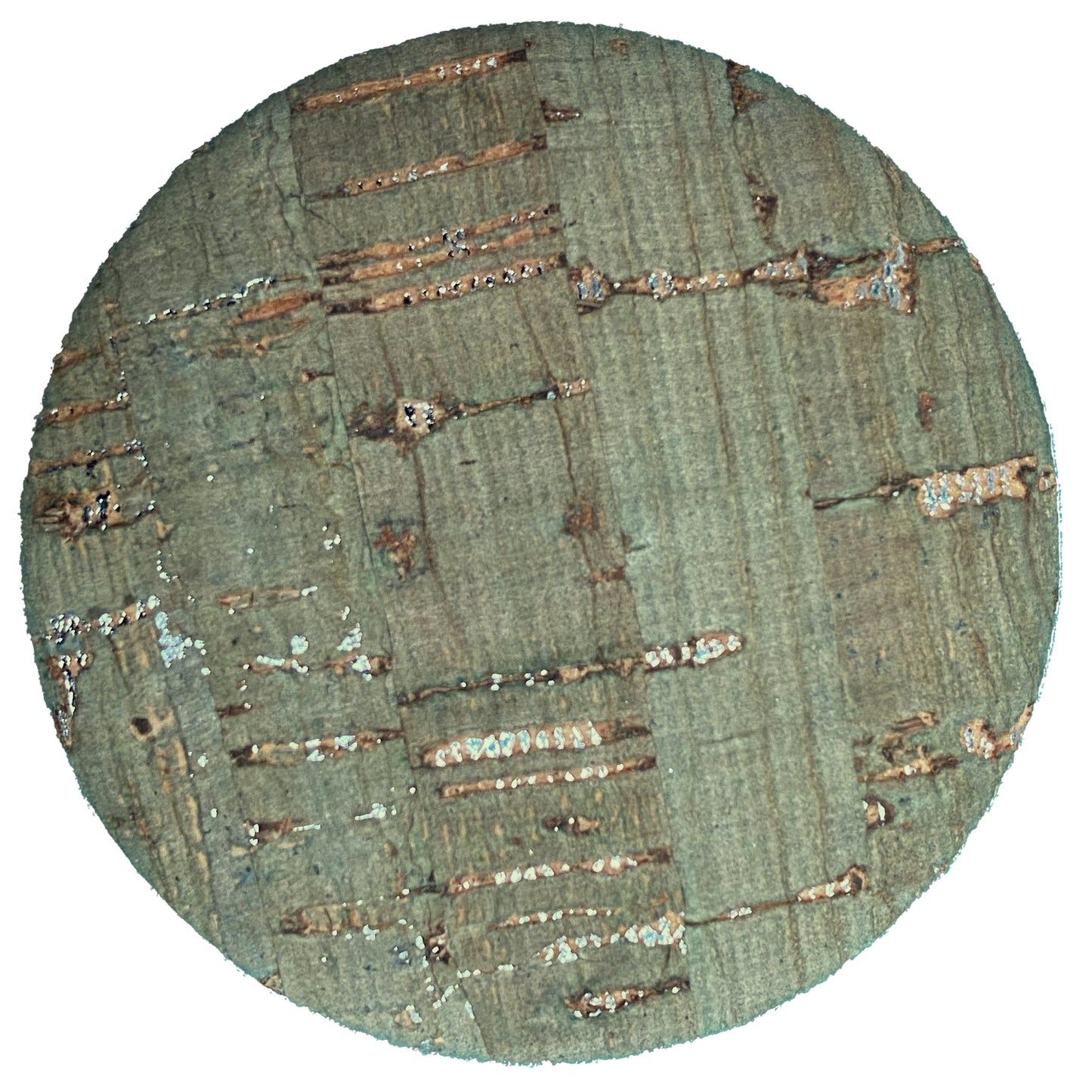 Cork Button (Green) - 2 Inch Large - BCB-98-36L (1pc x 3 Cards Per Order)