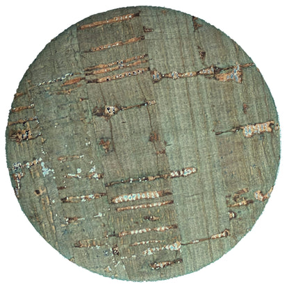 Cork Button (Green) - 2 Inch Large - BCB-98-36L (1pc x 3 Cards Per Order)
