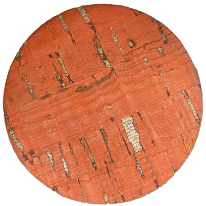 Cork Button (Red) - 2 Inch Large - BCB-98-22L (1pc x 3 Cards Per Order)