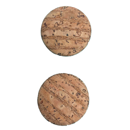 Cork Buttons 1 Inch Small - Natural 94 Two Piece Card BCB-94S