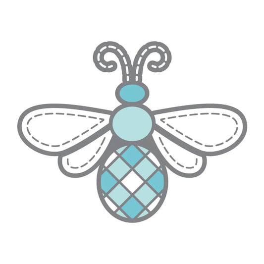 Cottage Bee In My Bonnet Enamel Needle Minder