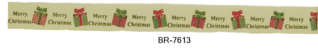Cotton Printed Ribbons 5/8 Inch Width - 25 Yard Rolls - BR-76XX