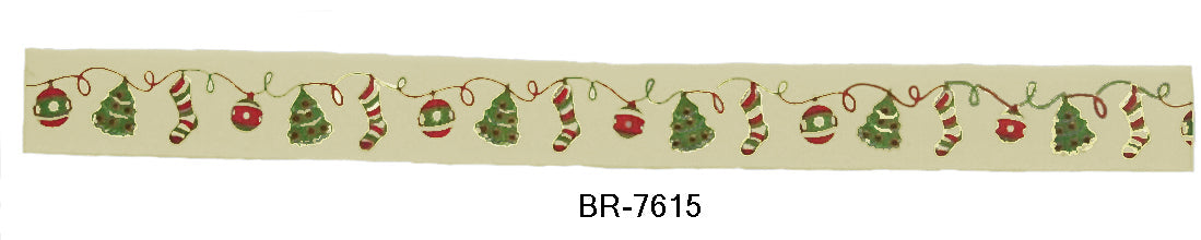 Cotton Printed Ribbons 5/8 Inch Width - 25 Yard Rolls - BR-76XX