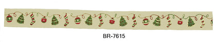 Cotton Printed Ribbons 5/8 Inch Width - 25 Yard Rolls - BR-76XX