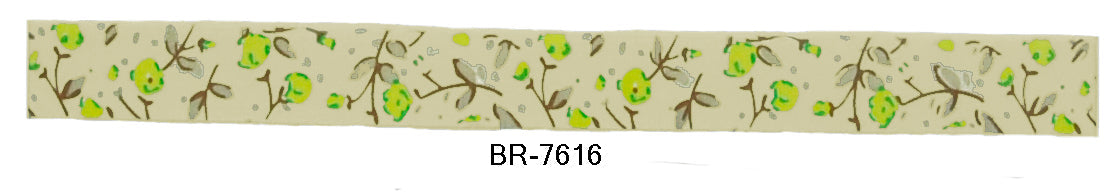 Cotton Printed Ribbons 5/8 Inch Width - 25 Yard Rolls - BR-76XX