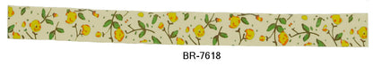 Cotton Printed Ribbons 5/8 Inch Width - 25 Yard Rolls - BR-76XX