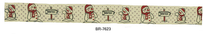 Cotton Printed Ribbons 5/8 Inch Width - 25 Yard Rolls - BR-76XX