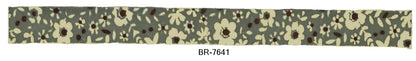 Cotton Printed Ribbons 5/8 Inch Width - 25 Yard Rolls - BR-76XX