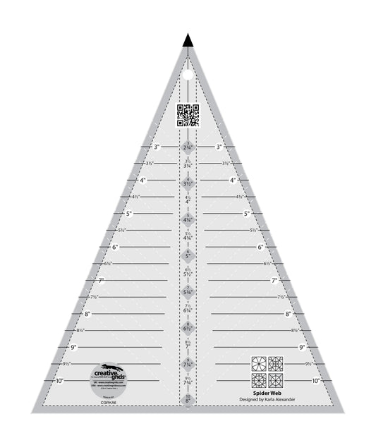 Creative Grids Spider Web Quilt Ruler