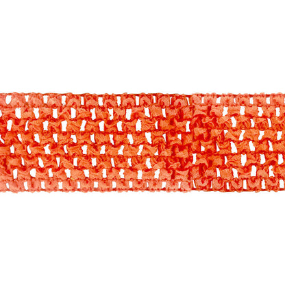 Crochet Stretch Trim - 2" Width (25 Yard Roll) - BF-1900-19 Orange