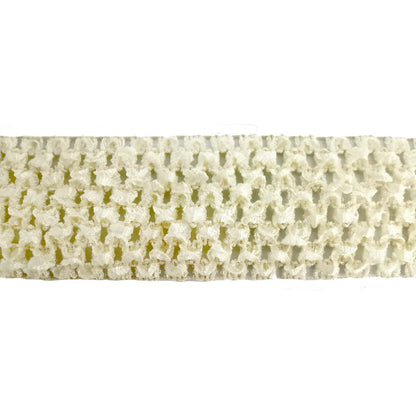 Crochet Stretch Trim - 2" Width (25 Yard Roll) - BF-1900-28 Beige