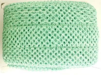 Crochet Stretch Trim - 2" Width (25 Yard Roll) - BF-1900-33 Turquoise