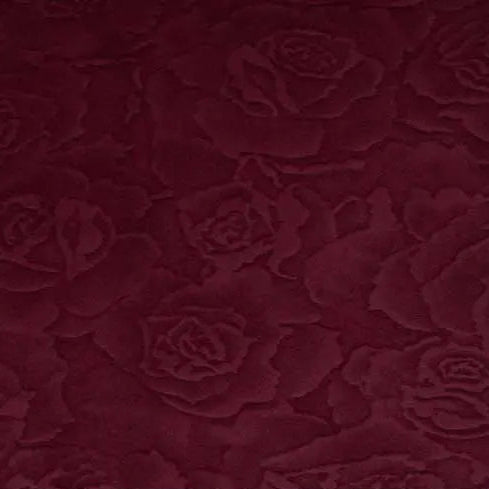 Cuddle 3 Extra Wide Rose Burnout Limited Edition Merlot Fabric - ( 3/4 Yard Pack )