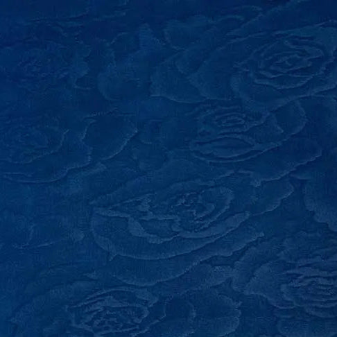 Cuddle 3 Extra Wide Rose Burnout Limited Edition Midnight Blue Fabric - ( 1/2 Yard Pack )