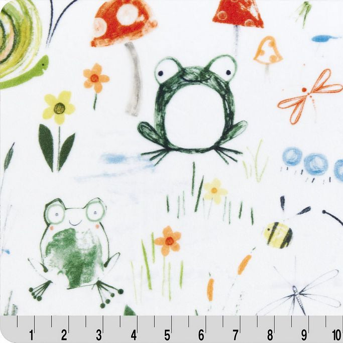 Digital Cuddle Loden Toads Tool Tales 58" - 60" Fabric per yard