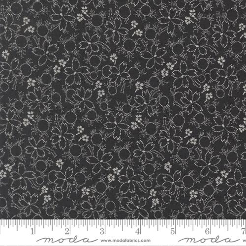 Dark Blue Arabesque Wonder Midnight Cotton 44"/45" Fabric Per Yard