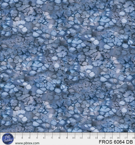 Dark Blue Frost FROS-6064-DB Cotton 44/45 Fabric Per Yard