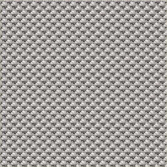 Dark Grey Verona Fanned Cotton 44/45 Fabric Per Yard