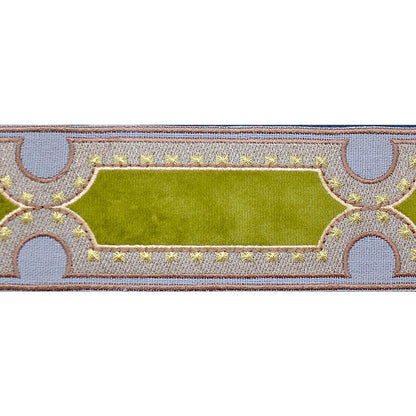 Decorative Chenille Trim Tape - 2 1/4" Width (23-30 Yard Roll) - BR-7538-36 Gold & Silver