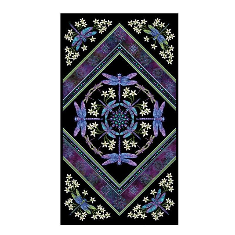 Dragonfly Wonder Black Dragonfly Panel 24″