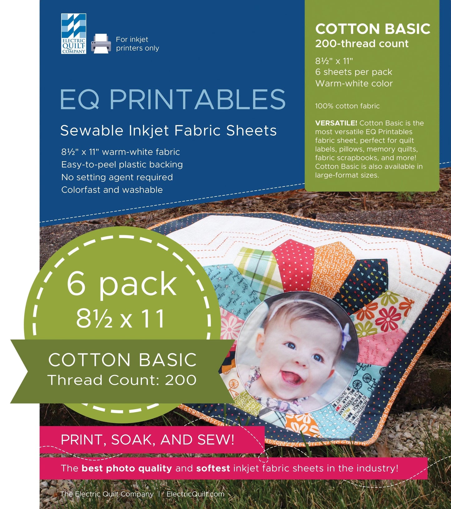 EQ Printables Inkjet Fabric Sheets
