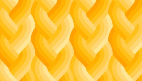 Echo Braid Yellow Cotton 44" / 45" Fabric per yard