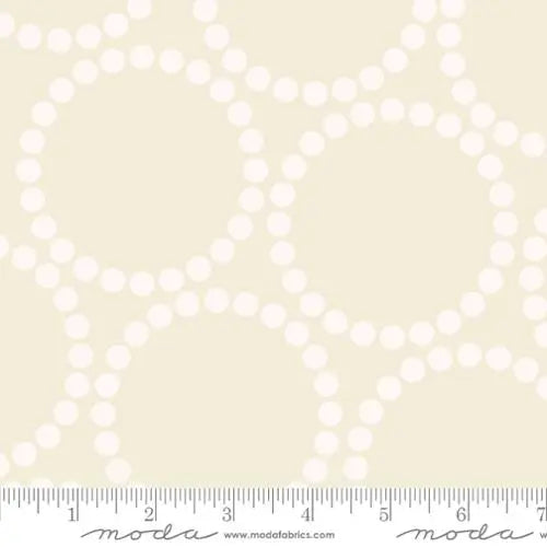 Eggshell White Pearl Bracelet Cotton Wideback Fabric Per Yard