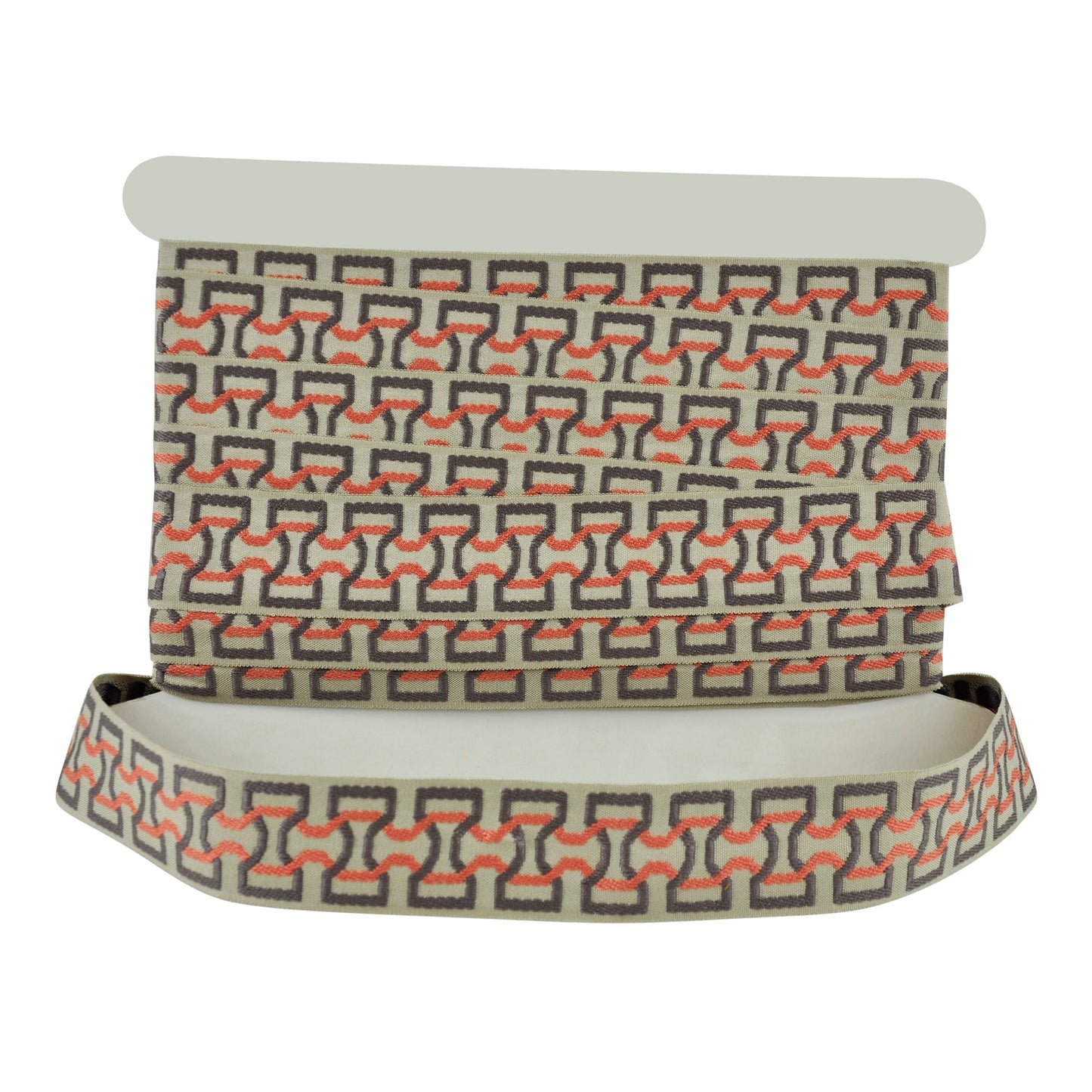 Elegance Collection - 2" width Braid (25 Yard Roll) - BR-7090-08/21 Fuchsia and Silver