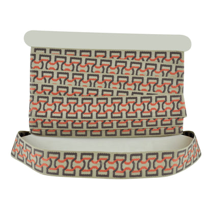 Elegance Collection - 2" width Braid (25 Yard Roll) - BR-7090-08/21 Fuchsia and Silver