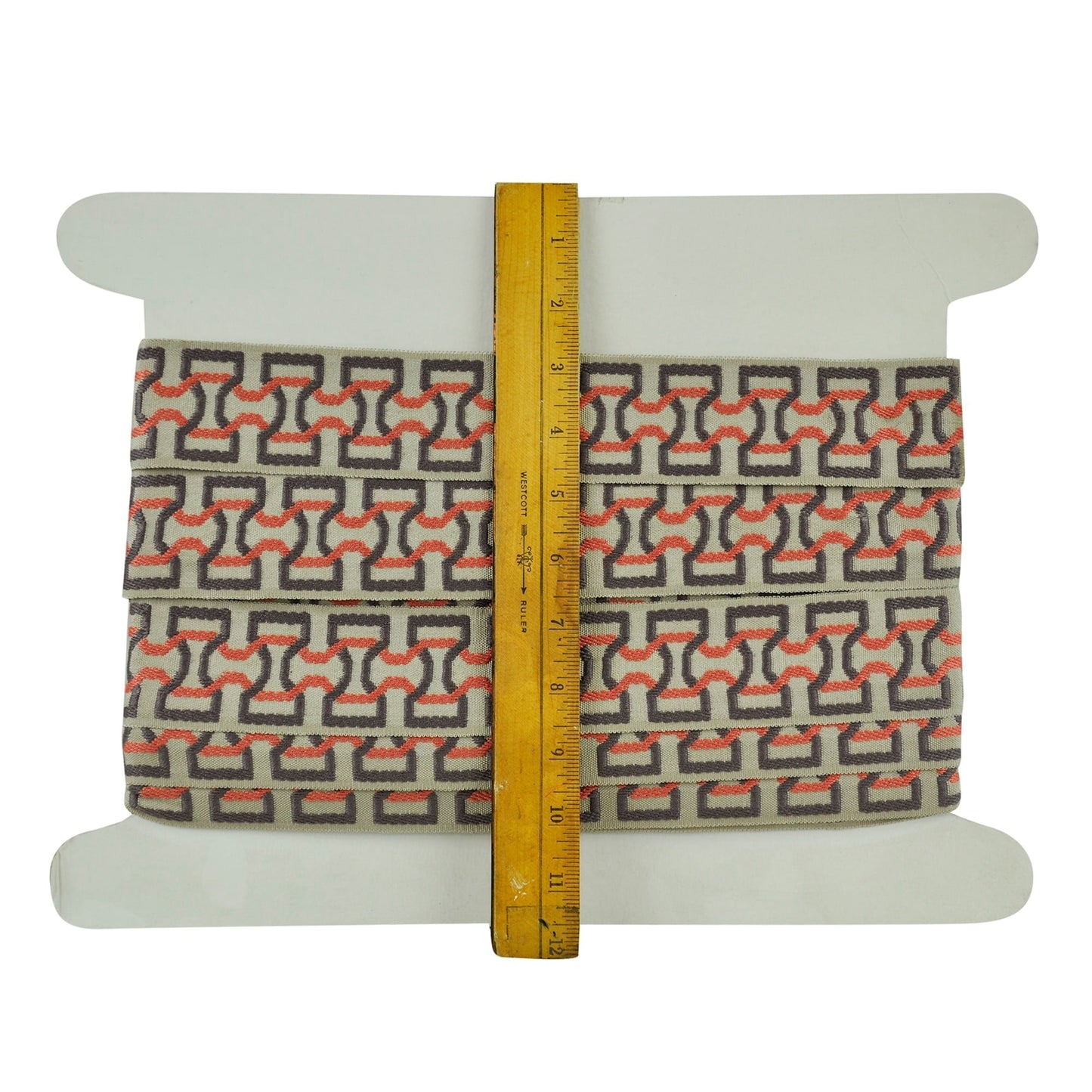 Elegance Collection - 2" width Braid (25 Yard Roll) - BR-7090-08/21 Fuchsia and Silver
